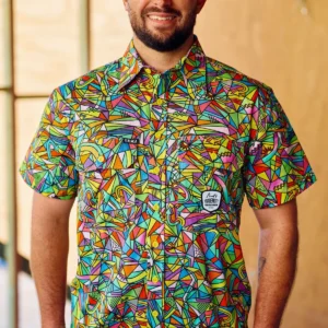 Trademutt Men's Bonza Full Button Short Sleeve Work Shirt