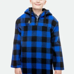 Swanndri Kid's Brixton Bush Shirt - Blue/Black Check