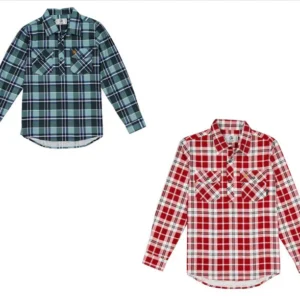 Swanndri Kids Egmont Twin Pack - Sage / Country Red