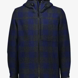 Swanndri Men's Hudson Hoodie - Shadow/Navy Check