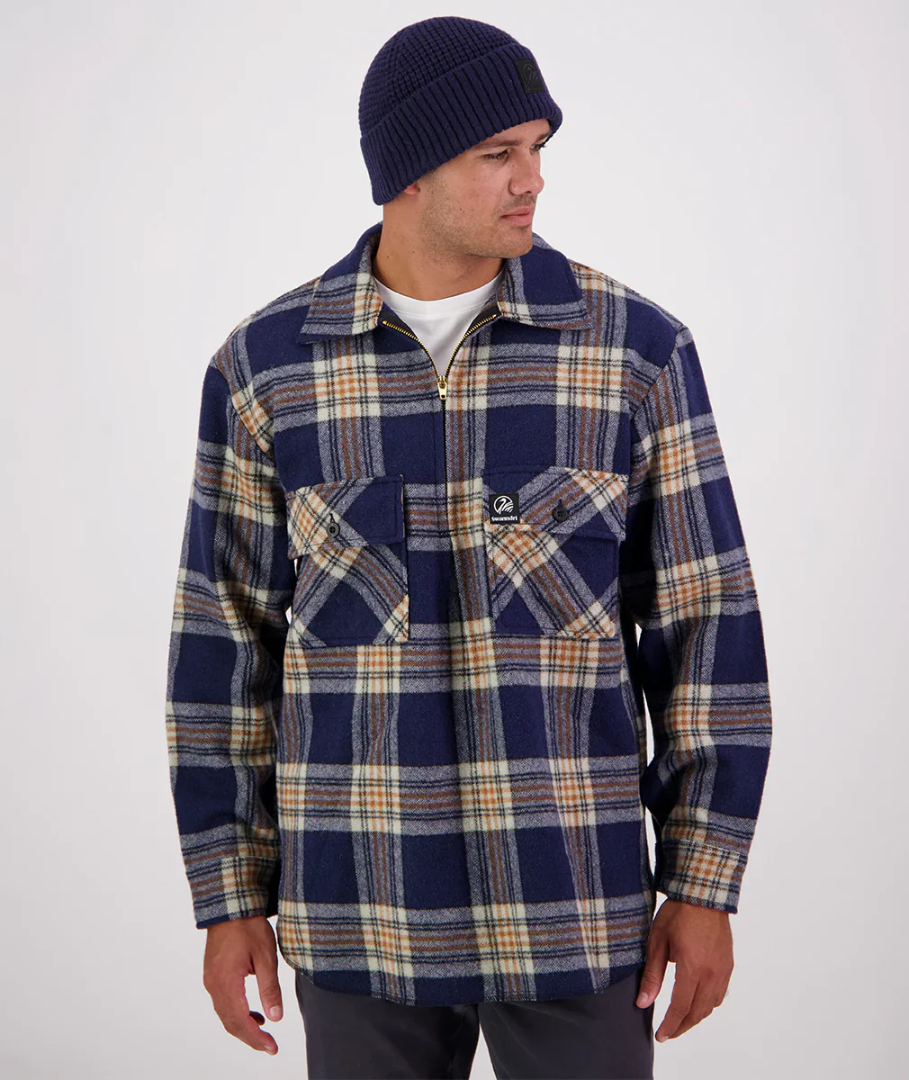 Swanndri Ranger Bush Shirts - Atlantic Check
