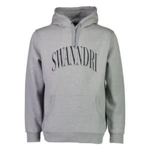 Swanndri Men's Weston Hoodie - Grey Marle/Navy