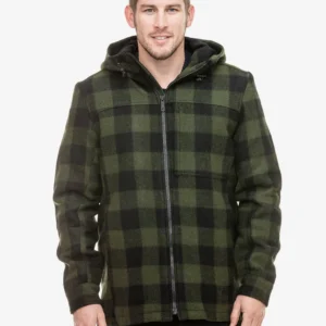 Swanndri Men's Hudson Jacket - Olive/Black Check