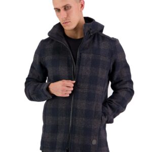 Swanndri Men's Hudson Hoodie - Coal Check
