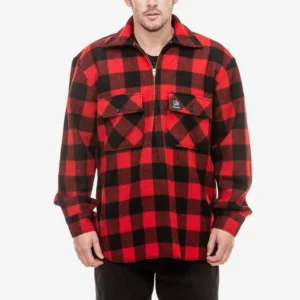 Swanndri Men's Ranger Bush Shirts - Red/Black Check