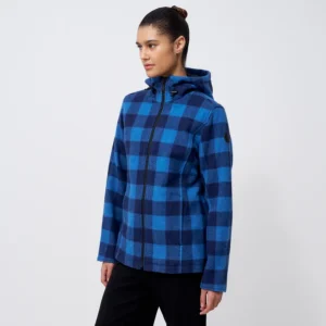 Swanndri Women's Seattle V2 Hoodie - Oceanview/Navy Check