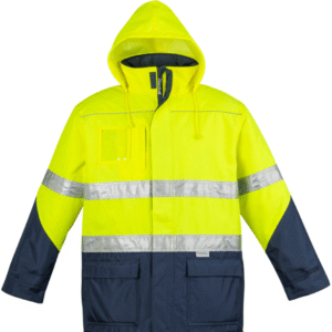 Syzmik Safety Jacket (Style ZJ350) Yellow/Navy