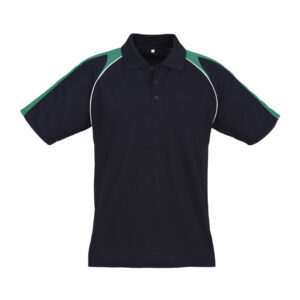 Biz Cool Top (Style P225MS) Navy/Green