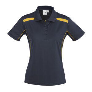 Biz Cool Top (Style P244MS) Gold/Navy
