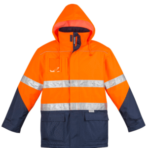 Syzmik Safety Jacket (Style ZJ350) Orange/Navy