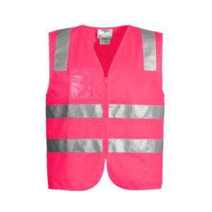 Syzmik Women's Hi-Vis Zip Vest (pink) ZV998