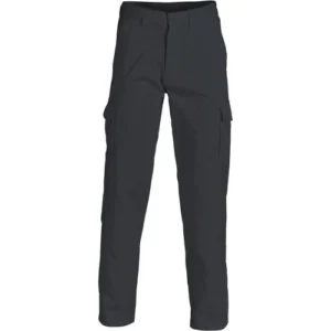 DNC Cotton Drill Cargo Pants (Black - Style 3312)