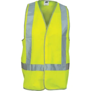DNC HiVis Day/Night Cotton Safety Vests Yellow 3805