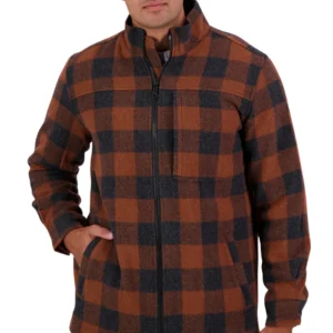 Swanndri Men's Swanndri Men's Hudson Wool Jacket - Rust Shadow (SW244853M)