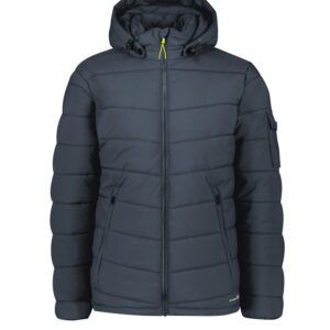 Syzmik Unisex Streetworx Hooded Puffer Jacket ZJ240 (Charcoal Blue)