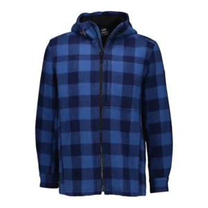 Swanndri Men's Hudson Hoodie- Oceanview/Navy Check