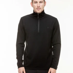 Swanndri Men's Butler V2 Merino Pullover - Black