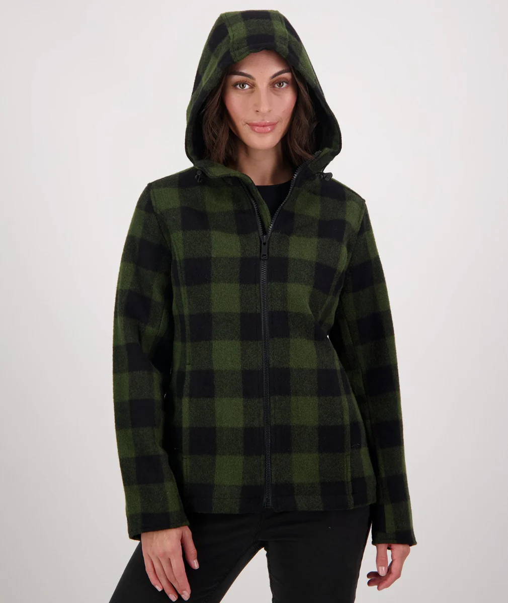 Swanndri Women's Seattle V2 Hoodie - Olive/Black - Image 2