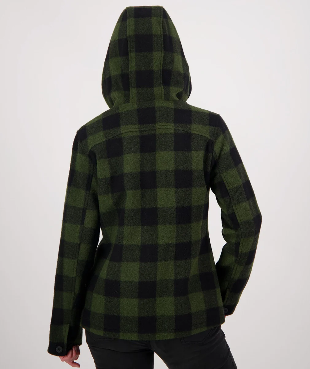 Swanndri Women's Seattle V2 Hoodie - Olive/Black - Image 3