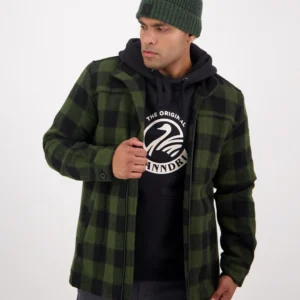 Swanndri Men's Swanndri Men's Hudson Wool Jacket - Olive